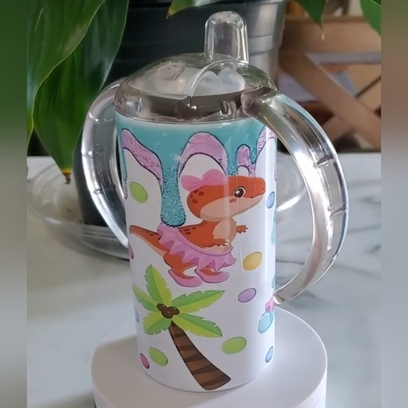 Baby Dinosaurs 12oz Sippy Cup with 2 lids - Picture 11 of 11